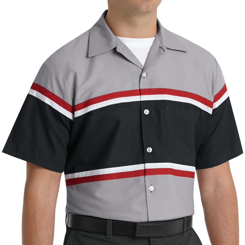 Red Kap Men's Performance Tech Short Sleeve Work Shirt 